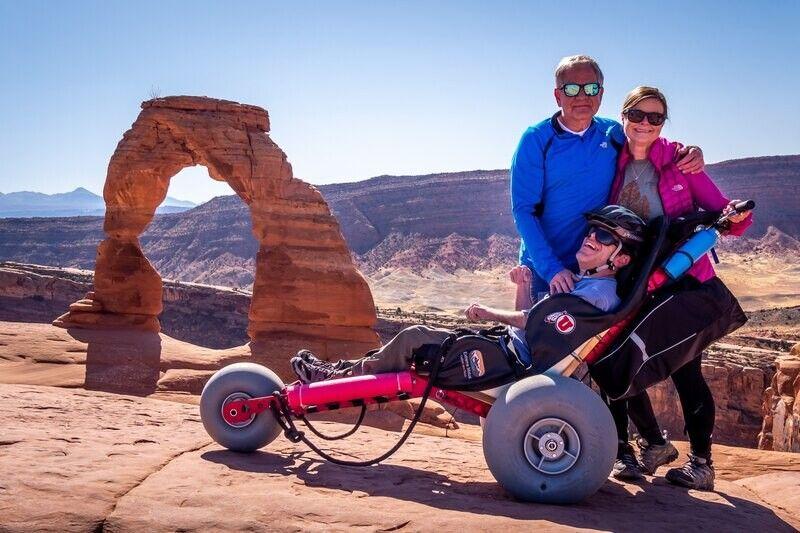 Emma X3 All Terrain Wheelchair with Sam and Family
